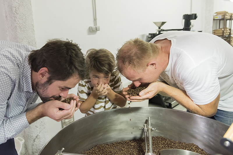 Roasting our Papa Largo Specialty Coffee