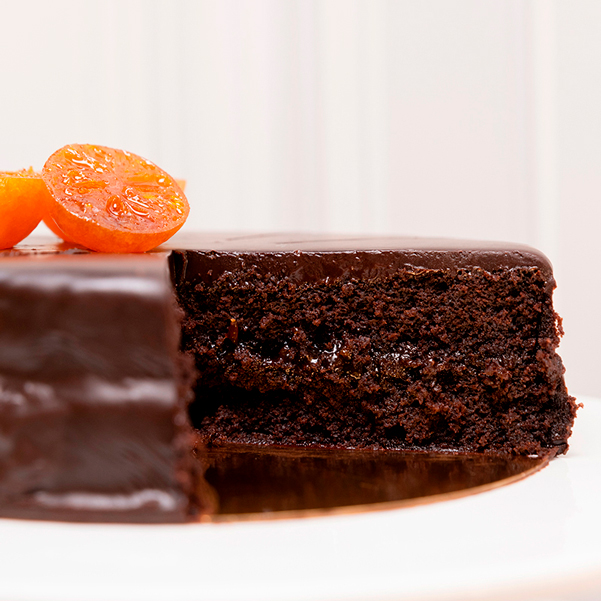 sacher cake detail