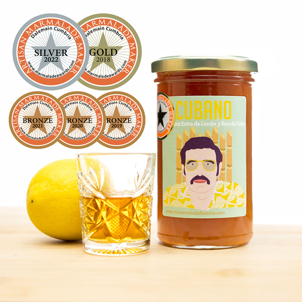 jar of CUBAN lemon marmalade with rum