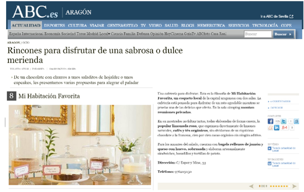 Mi HABITACIÓN favorita in ABC newspaper