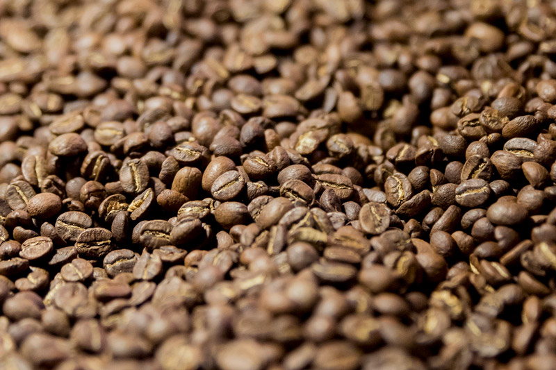 Chicchi di caffè tostati