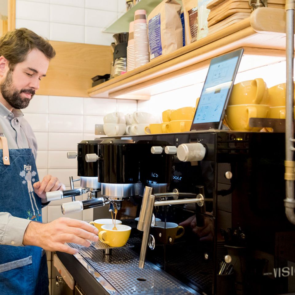 Preparation of special coffee at Sauce Hotel