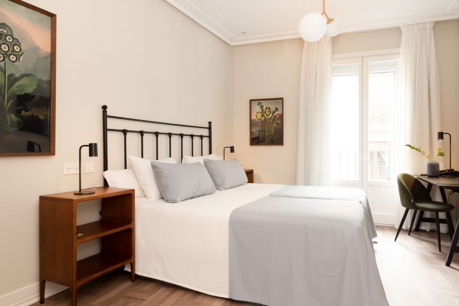 comfort double room 2 beds hotel sauce zaragoza 01
