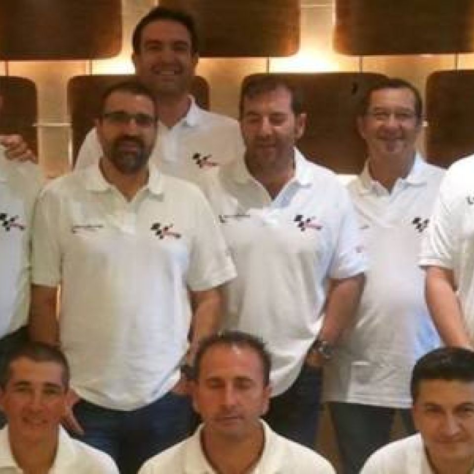 salva e al suo gruppo di motociclisti al gp di Aragon